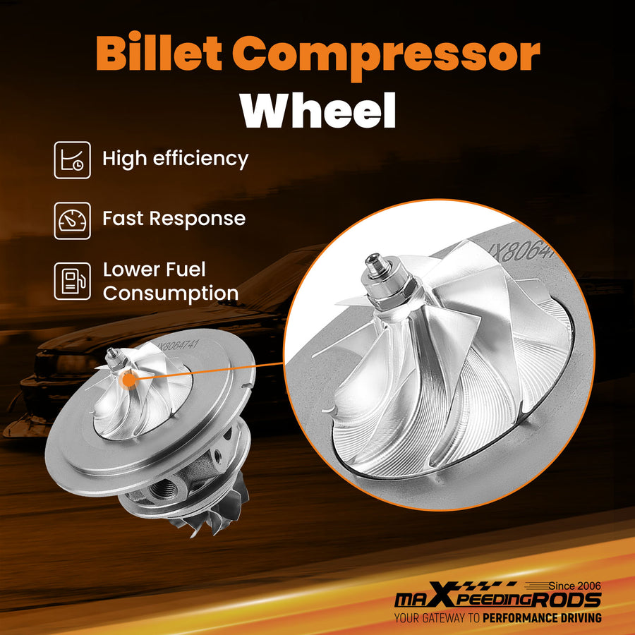 Billet Turbo CHRA Cartridge compatible for INFINITI Q50 Q60 3.0L 16-22 Right Turbocharger