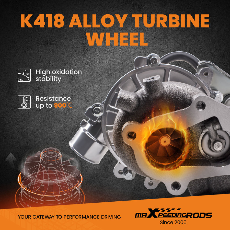 Turbo compatible for Toyota Hilux compatible for Hiace 2.5L D4D 2KD-FTV CT9 CT16 17201-30120 Turbocharger