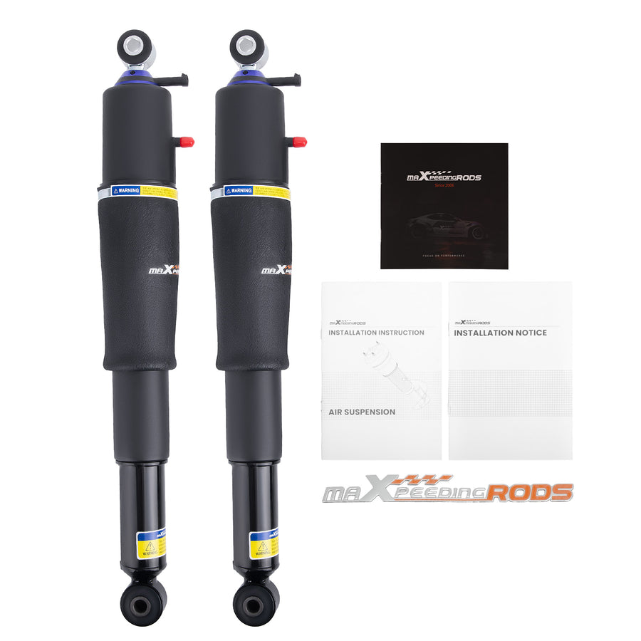 Pair Rear Air Suspension Strut Shocks compatible for GMC Chevy Cadillac Escalade 2000-2013