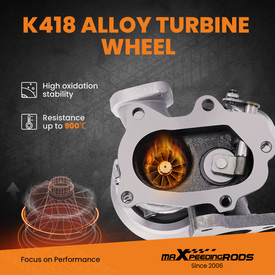 Turbo compatible for Subaru Impreza WRX compatible for Forester Turbocompressor EJ255 2.5L 49477-04000