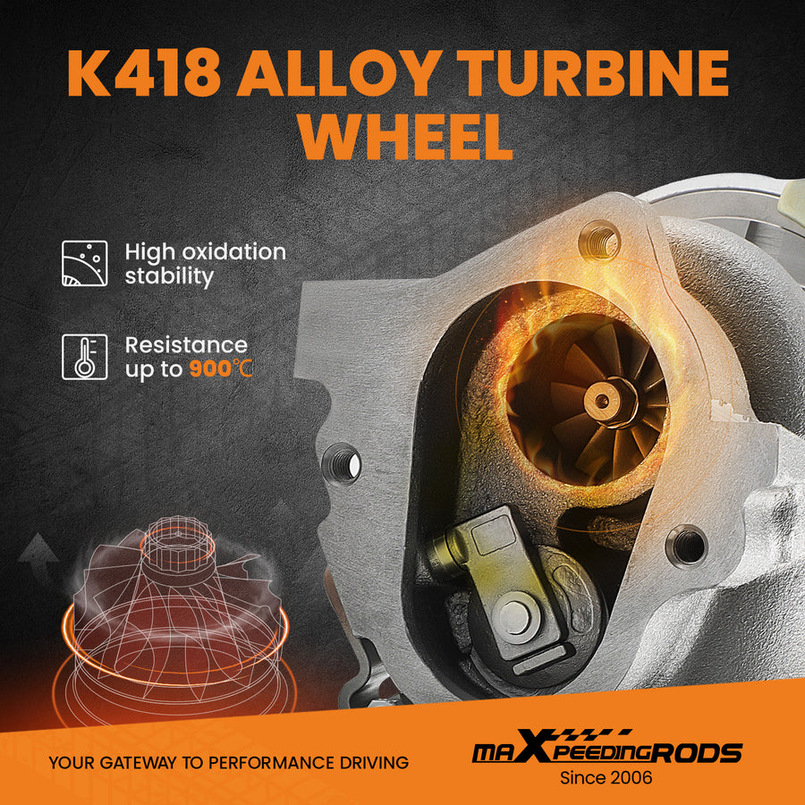 Turbo compatible for VW Golf Polo Scirocco compatible for Seat Ibiza-5 Alhambra 1.4TSI K03 Turbocharger