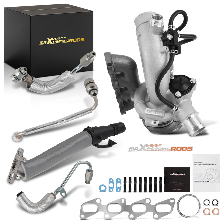Billet Turbo Oil Line Kit compatible for Chevrolet Chevy Trax Cruze Sonic compatible for Buick 1.4L 140HP