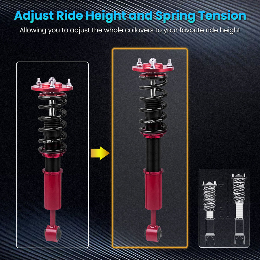 Air to Coil Spring Strut Suspension Conversion kit compatible for Lincoln Navigator 2003-06 lowering kit