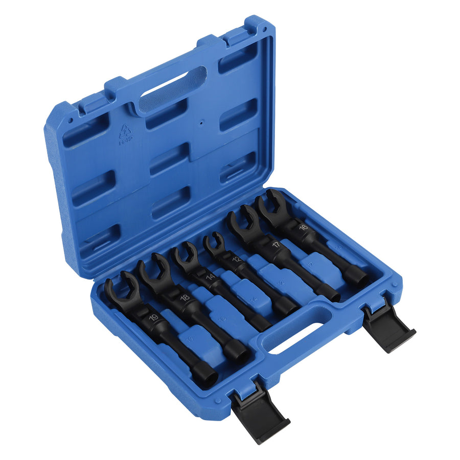 Long Flex Head Crows Foot Line Wrench Set3/8 Drive Injector Fuel Line