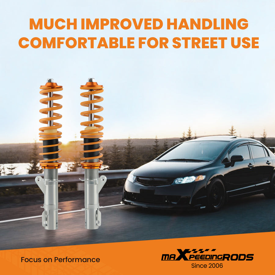 Compatible for Audi TT compatible for FWD 98-06 - MK1 - Height Adjustable Coilovers Shocks