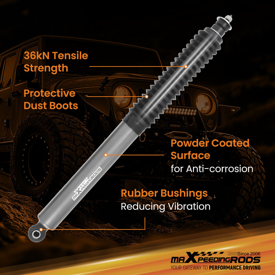 Front Shocks compatible for Jeep Wrangler JK Unlimited 07-18 Lifted 0.5-2.5