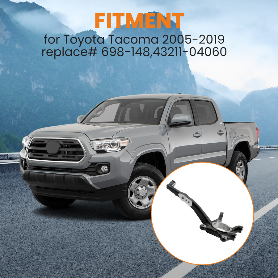 Front Left Steering Knuckle compatible for Toyota Tacoma 2005-2019 for 698-149 4321204050
