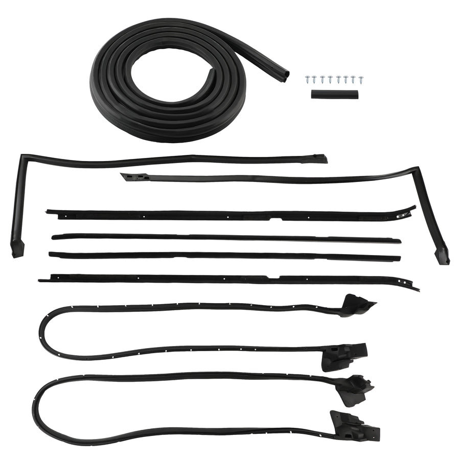 9pcs Weatherstripping Seal Kit with Narrow compatible for Regal Cutlass RWD G-Body 81-88