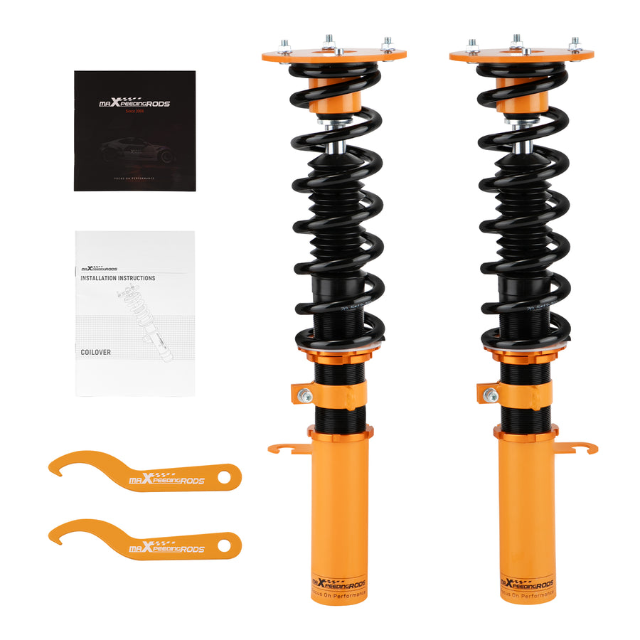 Compatible for BMW X5 E53 2000 - 2006 Adjustable Height Struts Front Coilovers Shocks and Springs lowering kit