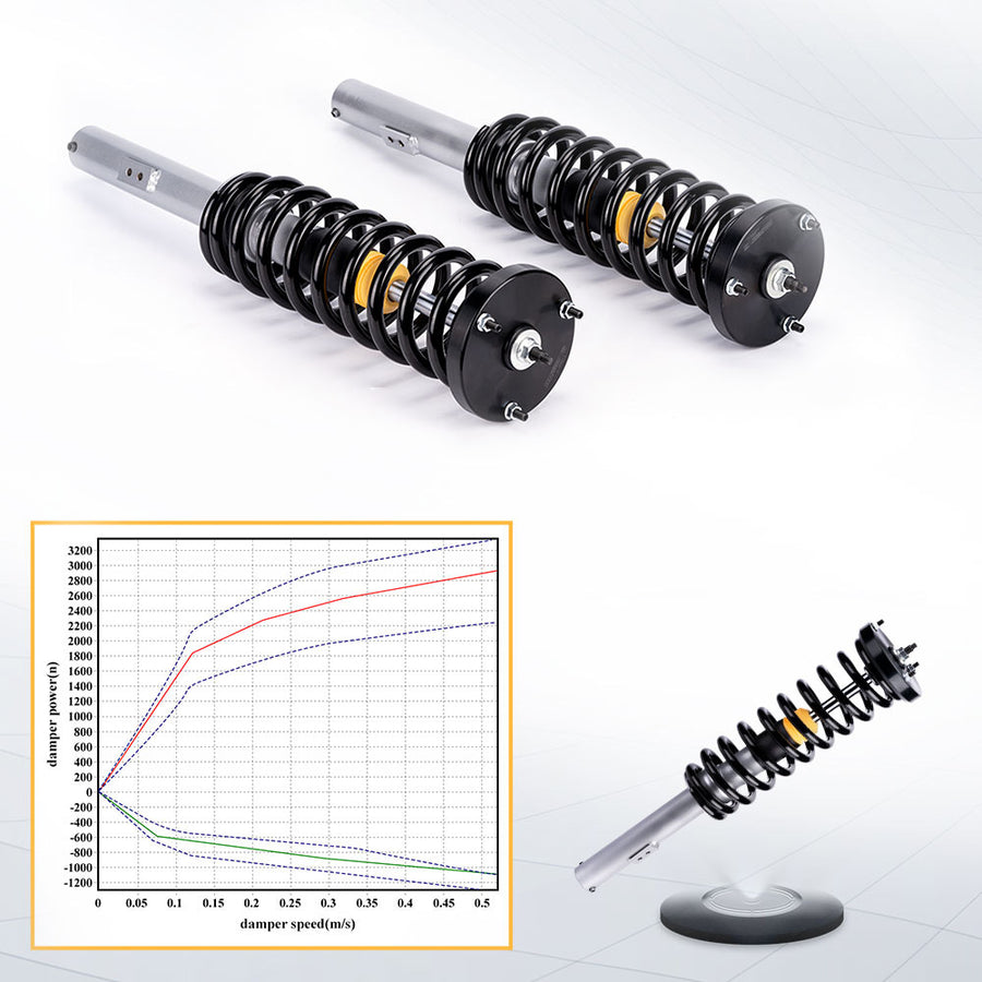 Airmatic Rear Airmatic to Coil Conversion Kit Compatible for Mercedes S Class W220 lowering kit