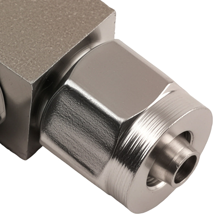 Stainless Steel Tee Pneumatic Air Pipe Quick Fitting Connector 3 Way