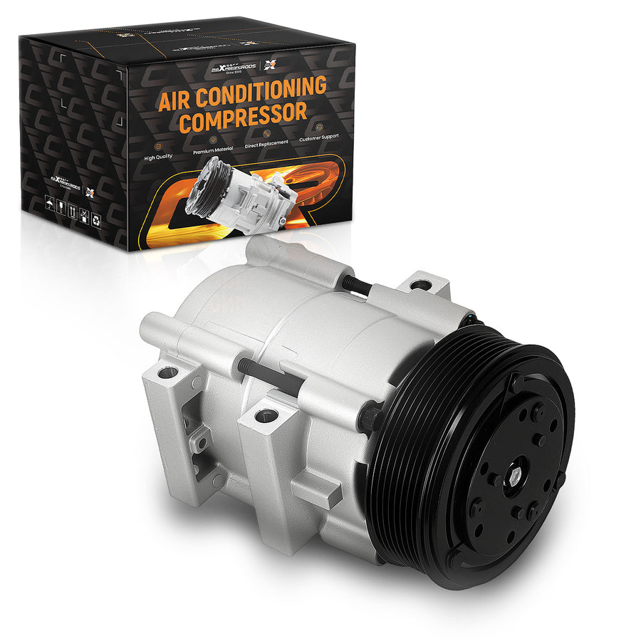 A/C compatible for AC Compressor With Clutch compatible for Ford F-150/F-250/F-350 Super Duty compatible for Lincoln 2002