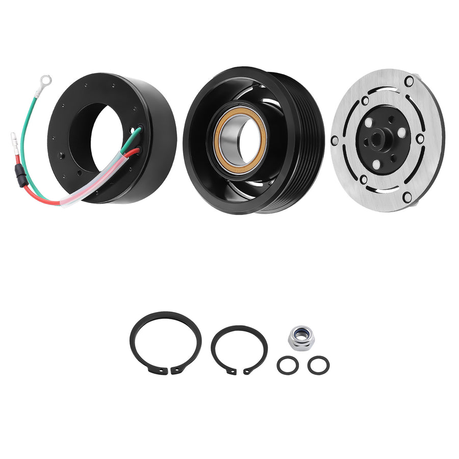 A/C Compressor Coil Clutch Assembly Kit compatible for Honda CR-V 2.4L 2002-2006 1522110