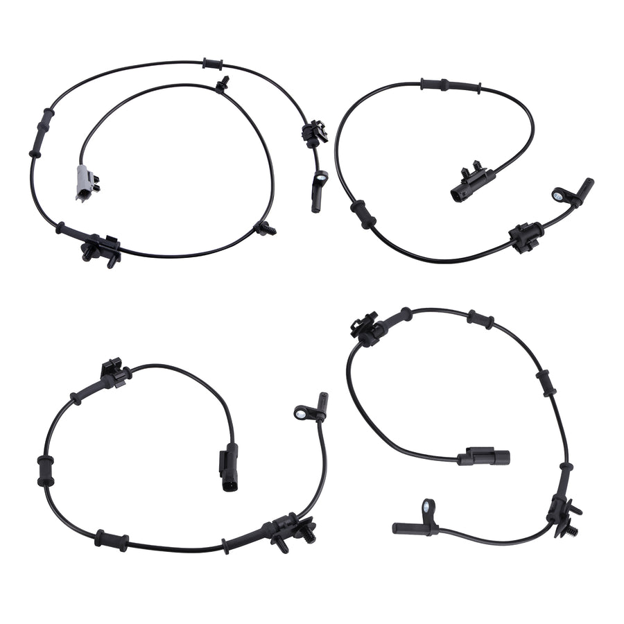 Set of 4 ABS Wheel Speed Sensor Front Rear compatible for Chrysler 300 compatible for Dodge Charger