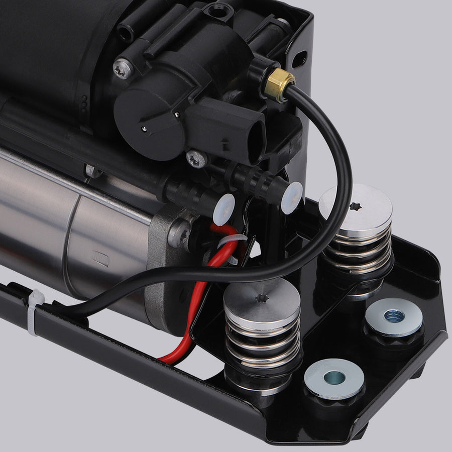 Air Suspension Compressor w/ Bracket compatible for BMW 740i 750i 750Li 760Li compatible for Alpina B7