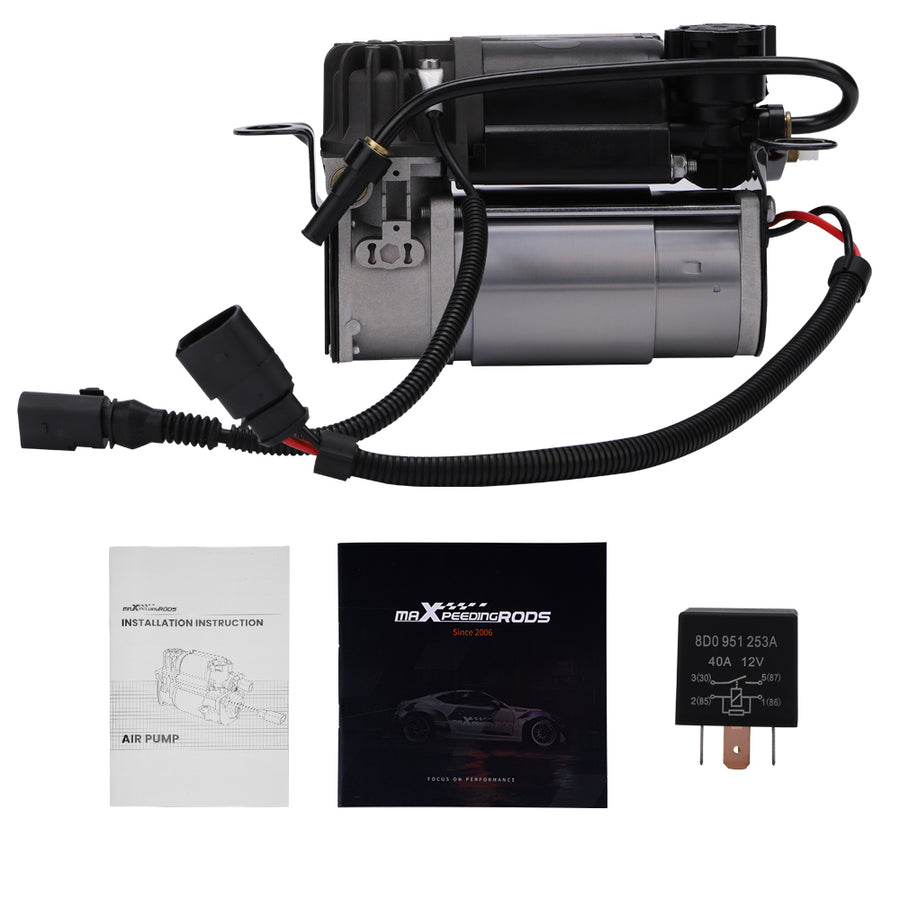 Air Suspension Compressor compatible for Audi A8 D3 4E Diesel Cylinder 4154031200 Durable