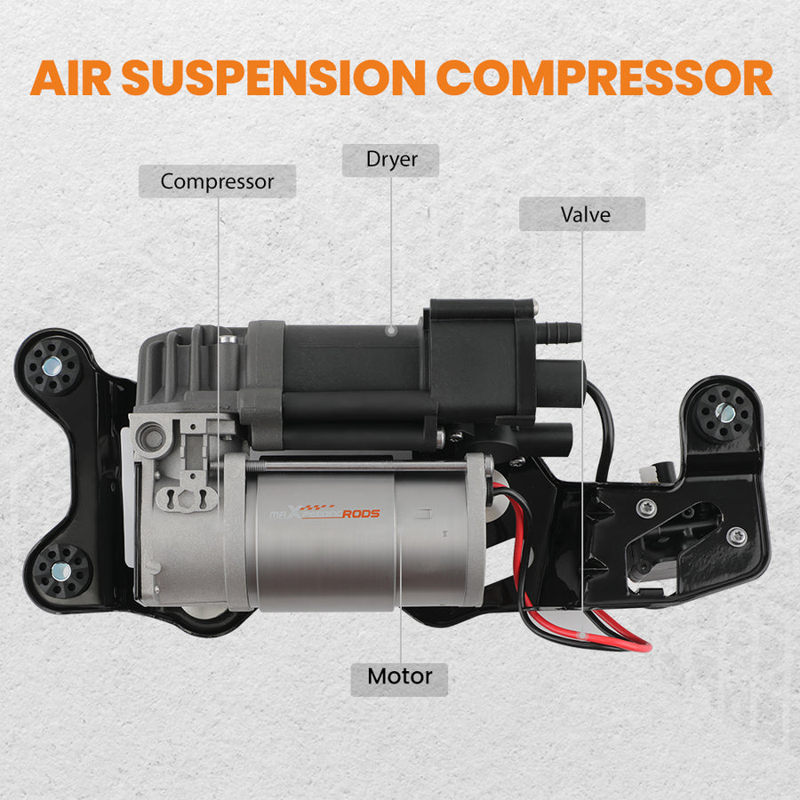 Air Suspension Compressor Pump W/ Valve Block compatible for BMW X5 2014-2018 37206875177