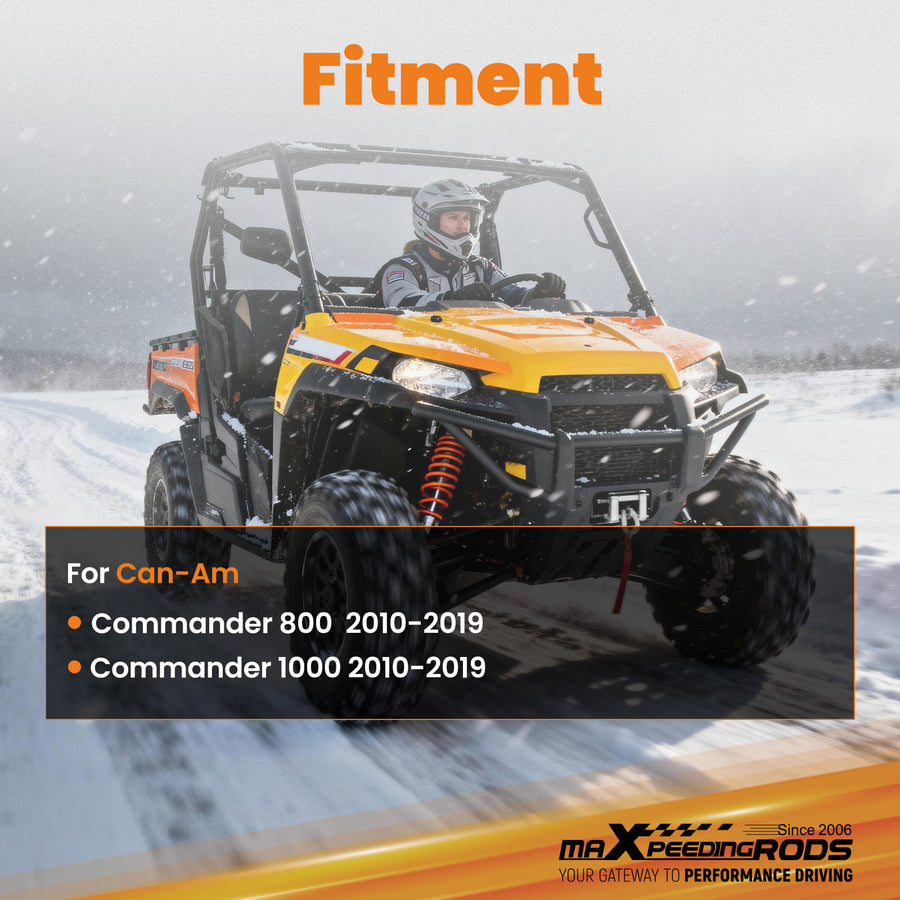 Black Front Plow Mount compatible for Can-Am Commander 800 1000 UTV 2010-2019 Steel