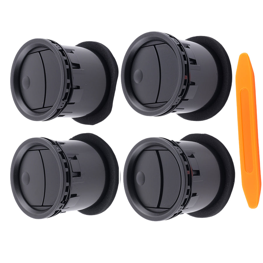 4Pcs compatible for AC Heater Air compatible for Vent/HVAC compatible for Vent Duct Black compatible for Ford F-150 2004-2008