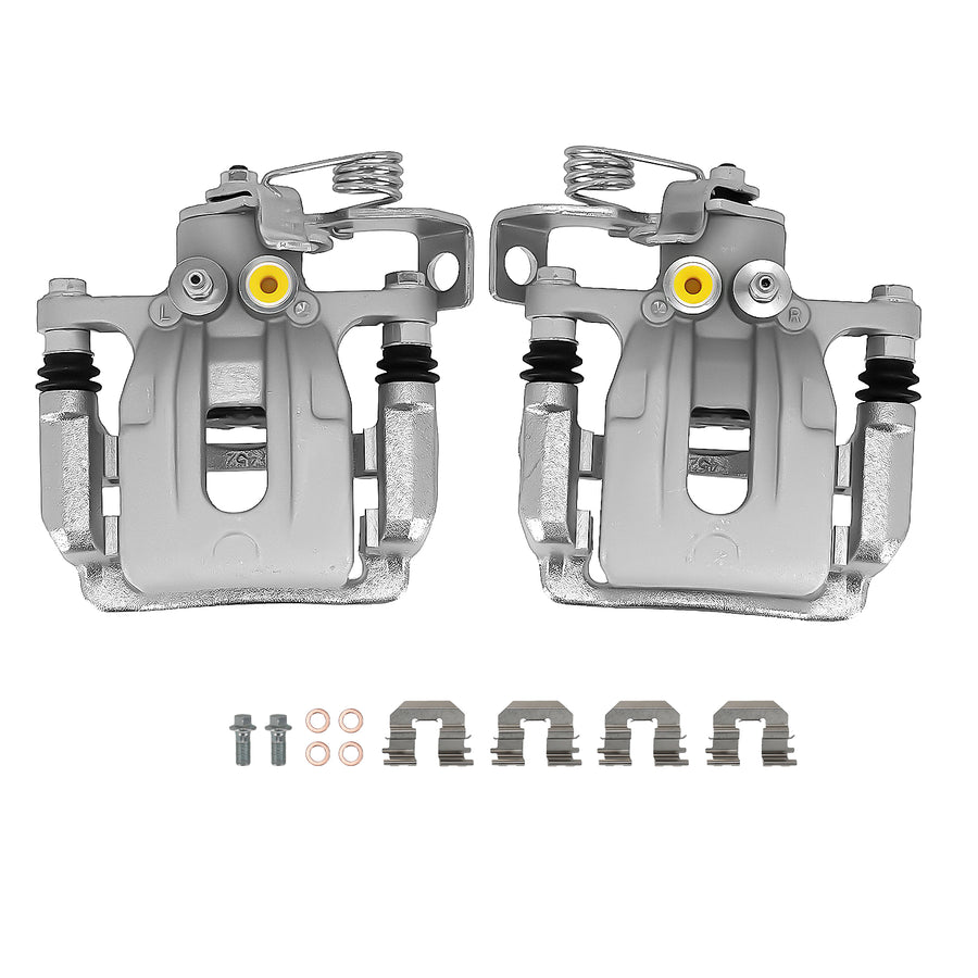 Rear Brake Calipers w/ Bracket For 11-2016 compatible for Hyundai Elantra LeftRight 19-B6455
