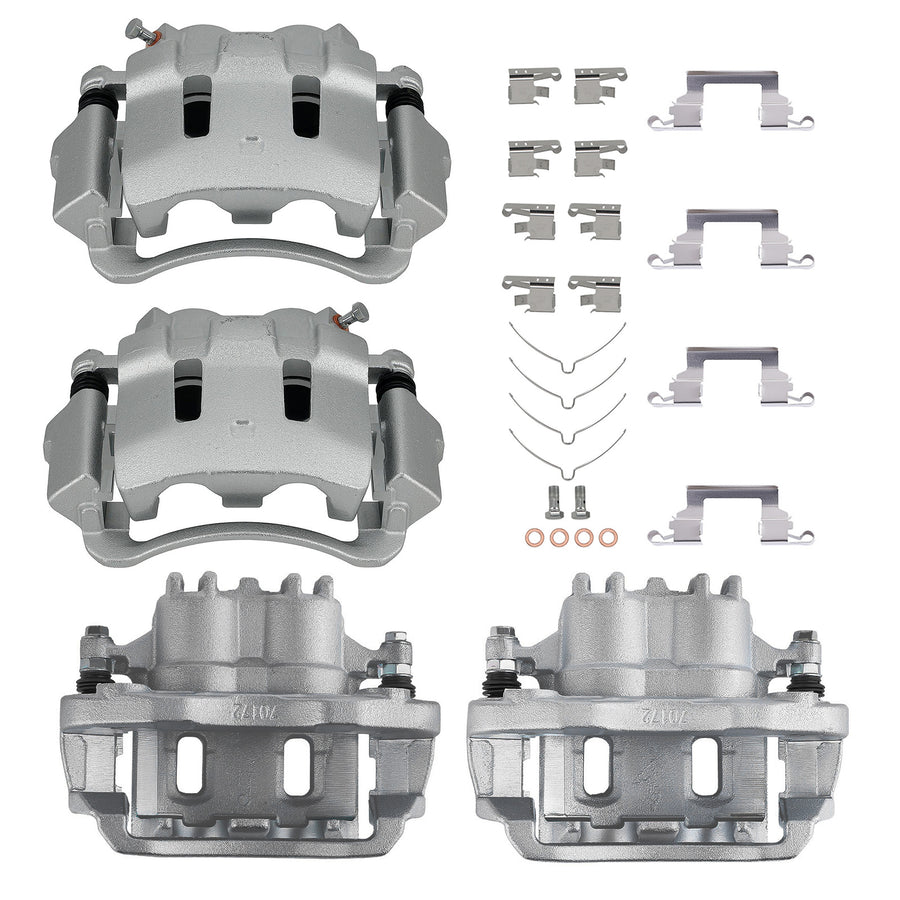 4X Rear Front Brake Caliper compatible for Ford Excursion F-250 F-350 Super Duty 1999-2004