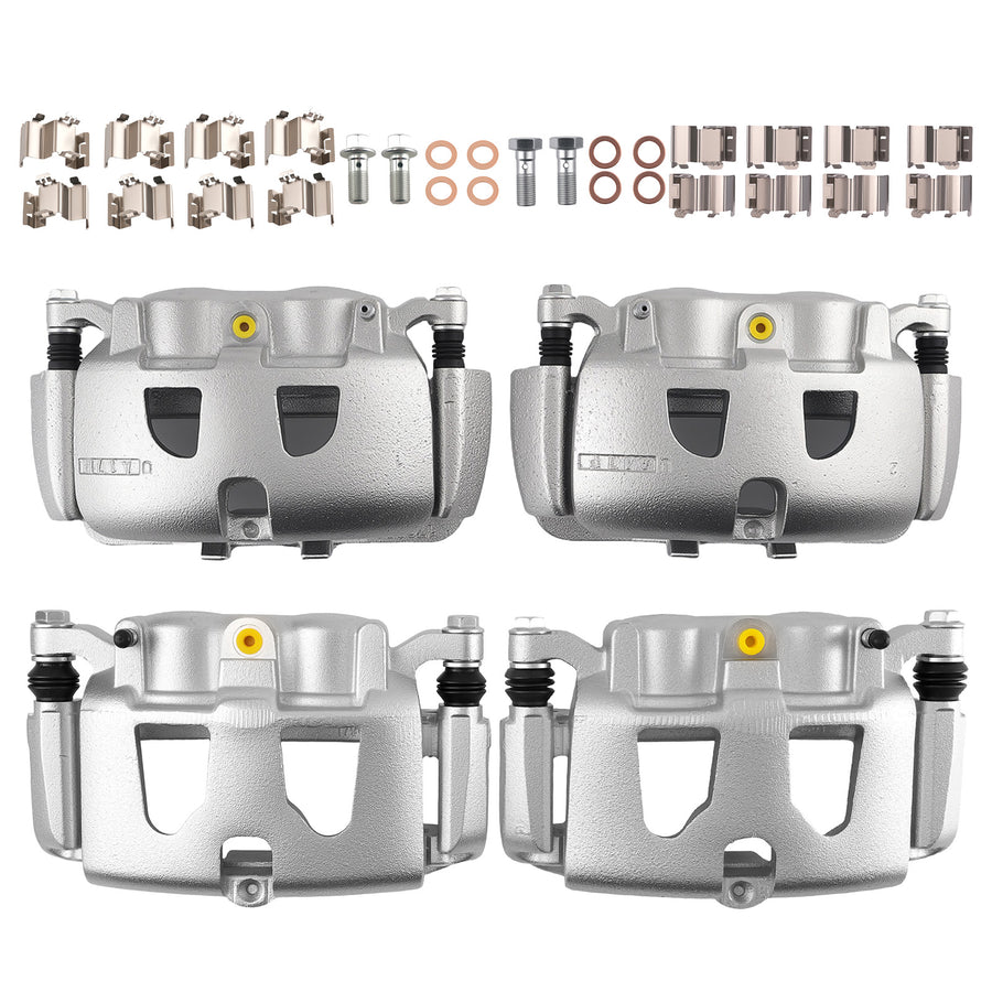 Front Rear Left Right Brake Calipers compatible for Ford F-250/F-350 Super Duty 2013-2022