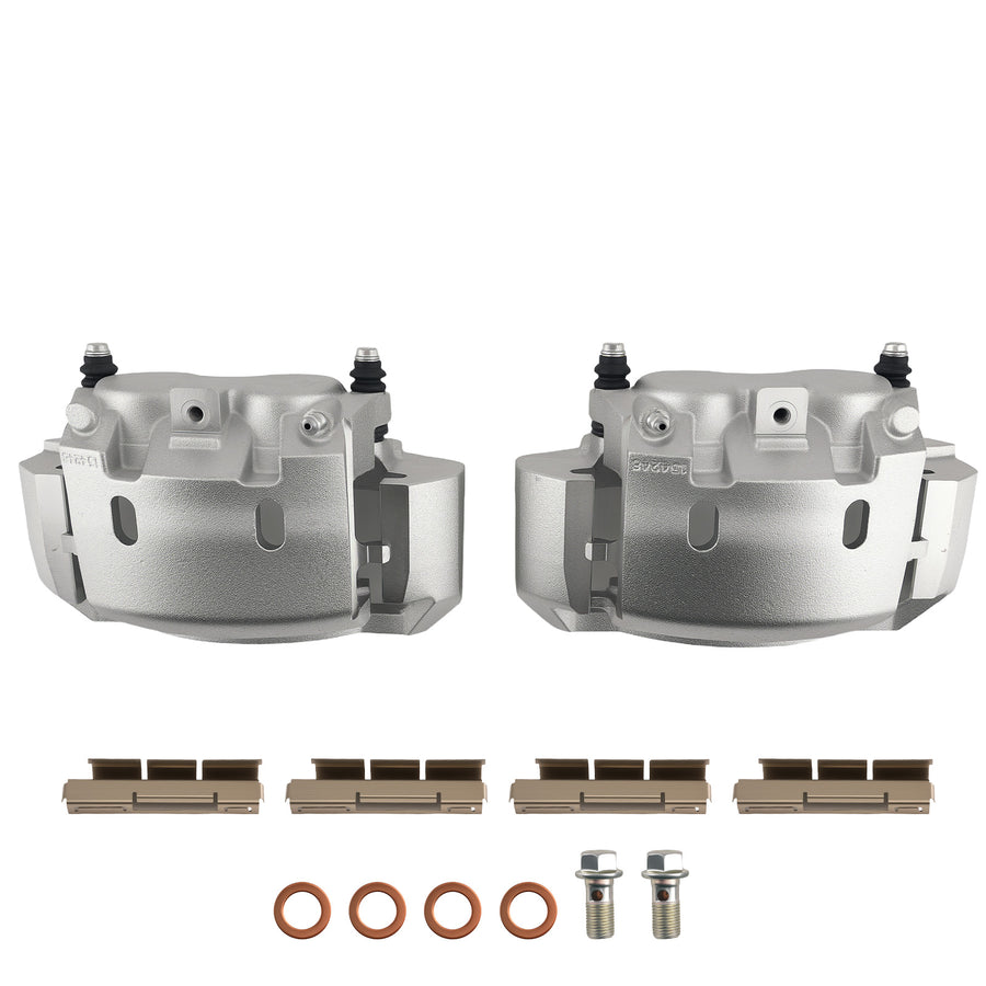 Front Disc Brake Calipers w/Bracket compatible for Dodge Ram 1500 2500 3500 4000 2003-2008