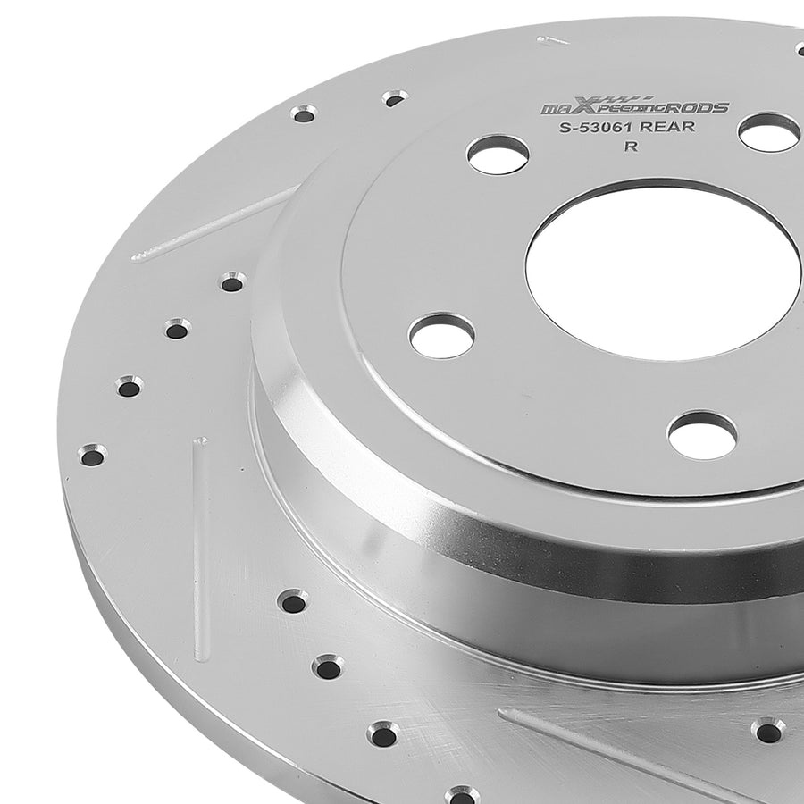 Front Rear Brake RotorsCeramic Pads Kit compatible for Dodge Durango 2011-2020 S-53061