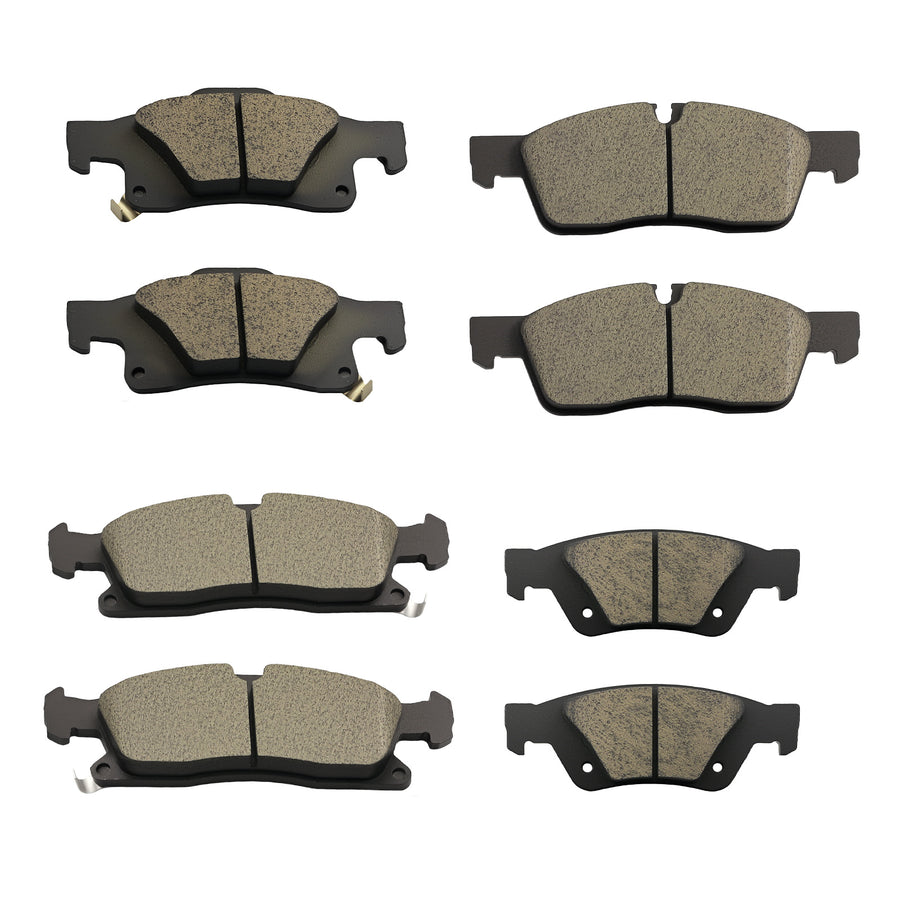Front Rear Brake RotorsCeramic Pads Kit compatible for Dodge Durango 2011-2020 S-53061