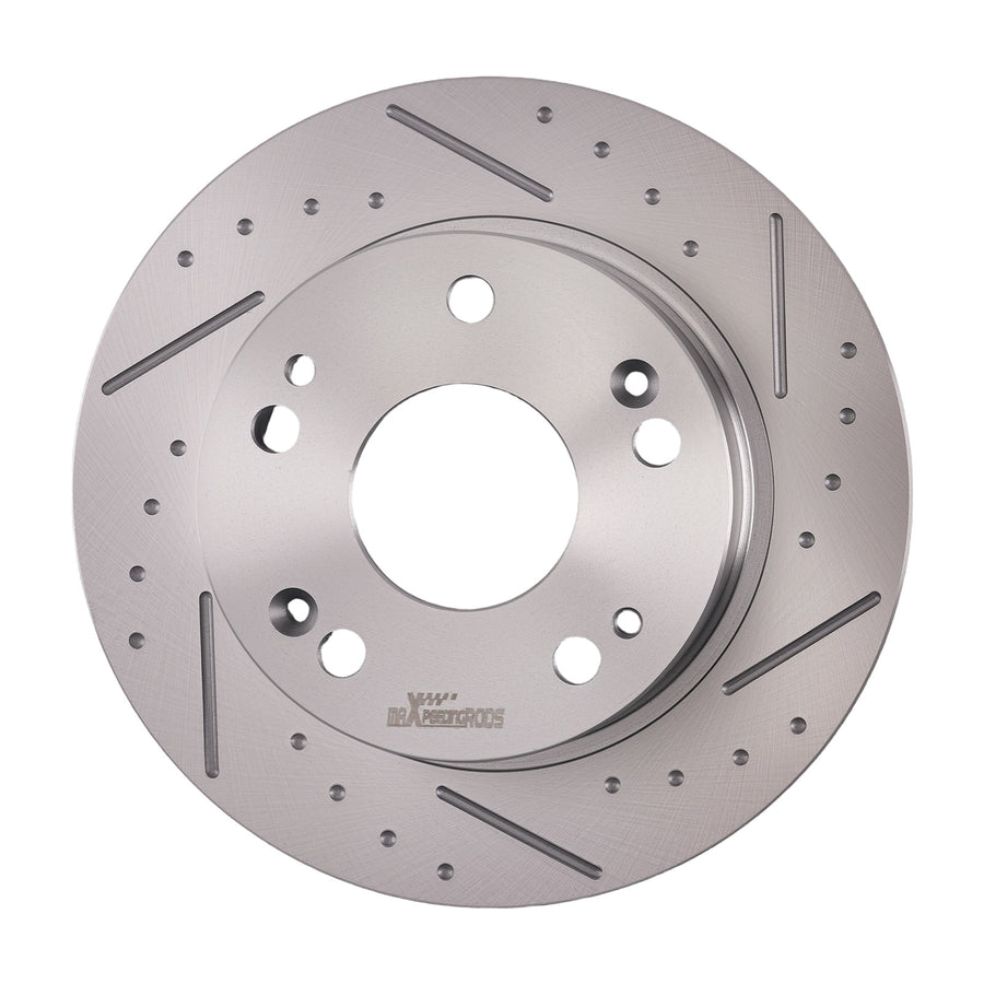 Rear Drilled Slotted Brake Rotors Pads compatible for Acura TSX 2004-08 compatible for Honda Accord 03-07