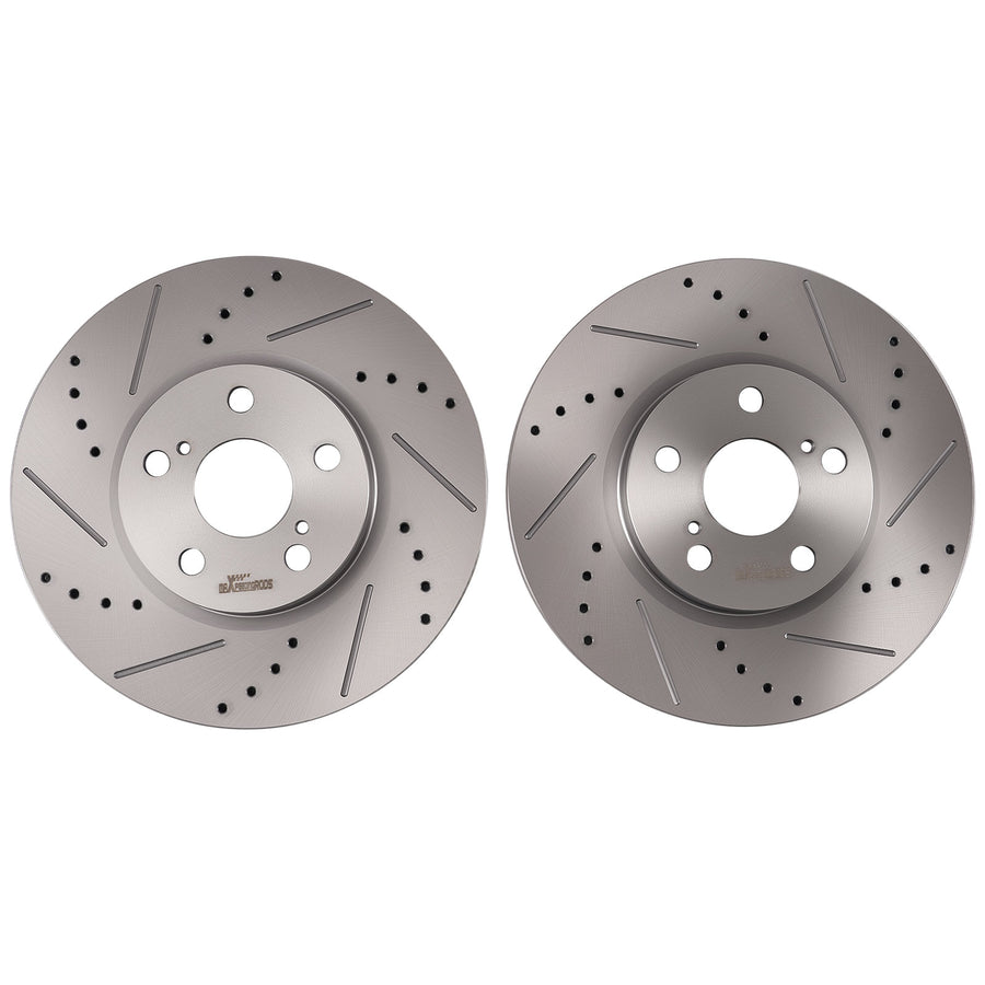 Front Brake Rotors Kit compatible for Toyota Matrix 2009-2013 compatible for Corolla 2009-2019 S31505