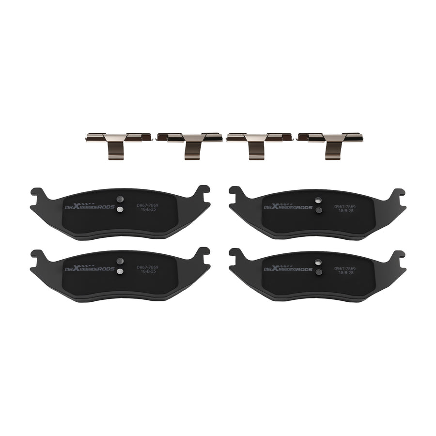 Rear Brake Rotors+Calipers w/Pads compatible for Dodge Ram 1500 2005-2010/Compatible for Ram 1500 2011-18