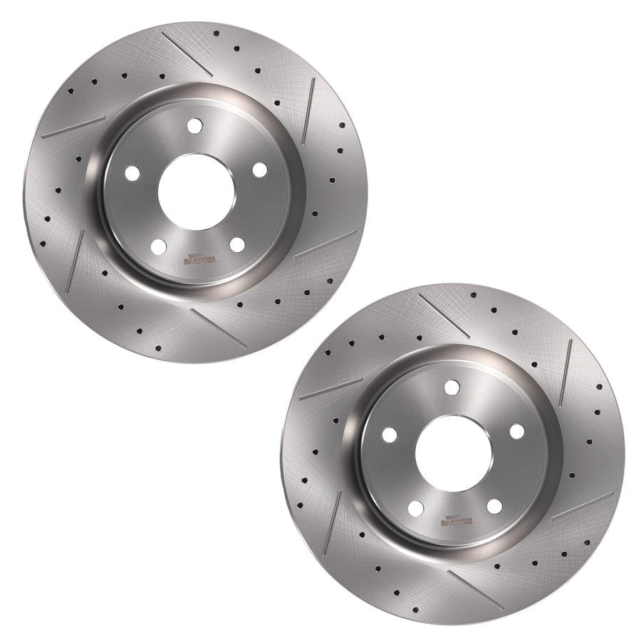 Front Brake Rotors and Pads Set compatible for Chrysler Pacifica 2017-2021/Voyager 2020-21