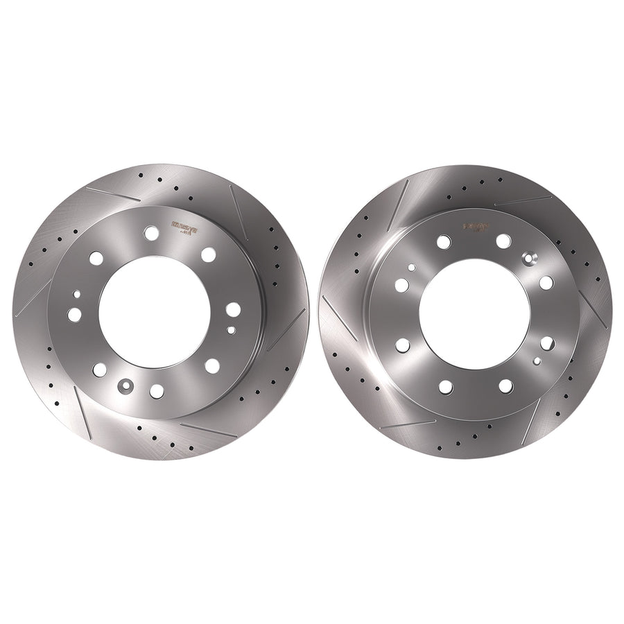 Front Brake Rotors and Pads Set compatible for Chevrolet Silverado 2500 3500 HD 2011-2019
