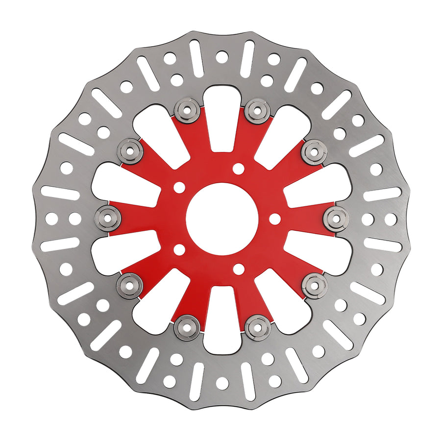 Floating Front Brake Rotor Disc compatible for Harley-Davidson Touring 08-19 Softail 15-24