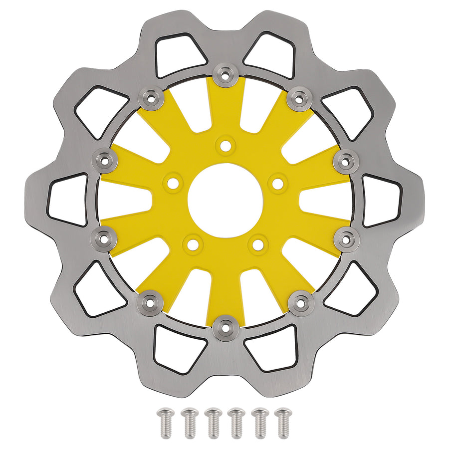 11.8in Front Floating Brake Rotor compatible for Harley-Davidson Trike 2009-19 Dyna 2006-17