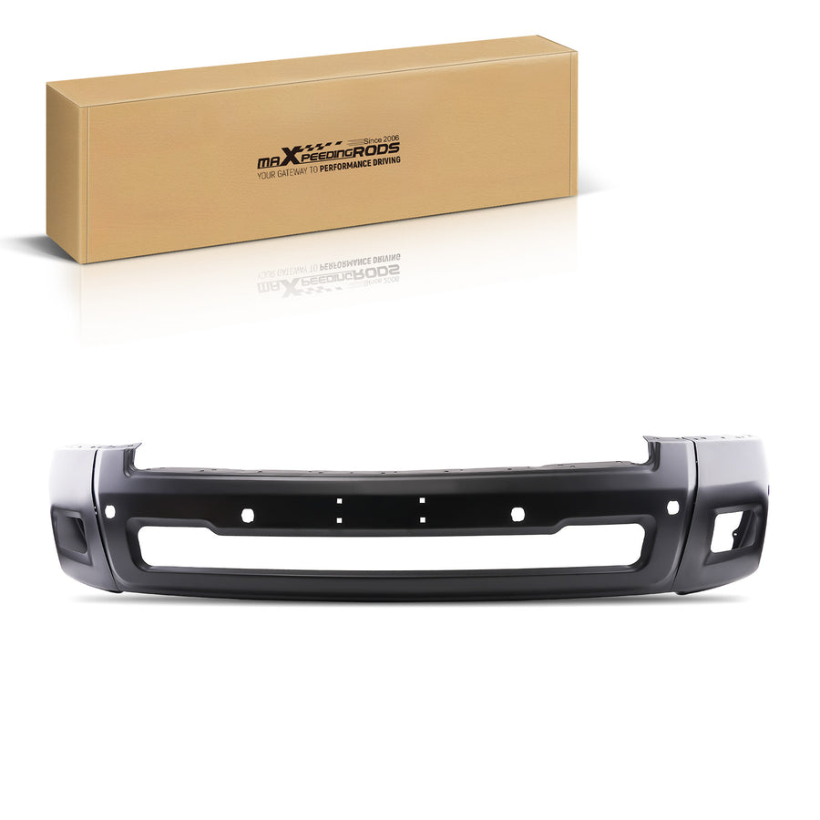 Front Bumper compatible for Dodge Ram 2500 3500 2010-2018 1MQ021DMAA Black Steel Split