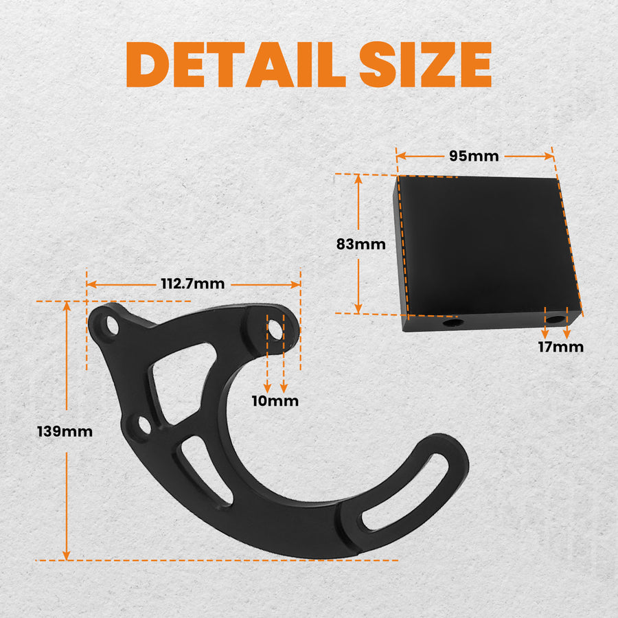 Power Steering Pump Bracket Kit Compatible for Big Block 396 454 BBC for Saginaw P Series