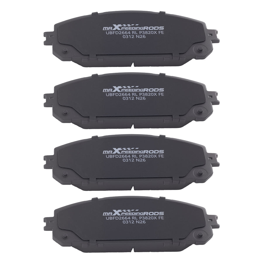 Front Rear Ceramic Brake Pads Set compatible for Jeep Cherokee 2014-2022 P1734 P1843
