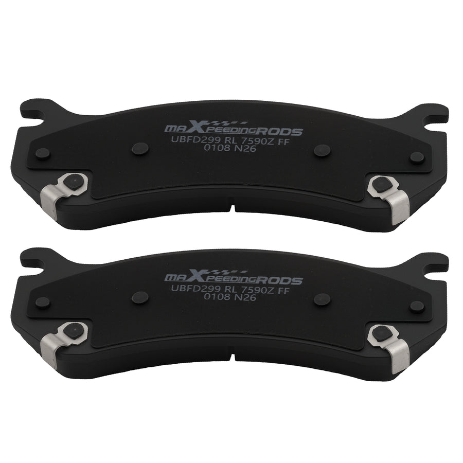 Front Rear Ceramic Brake Pads Set compatible for Chevrolet Avalanche compatible for Silverado Suburban