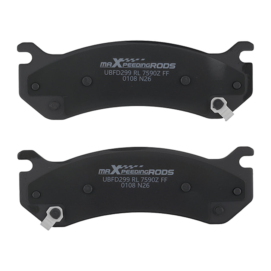 Front Rear Ceramic Brake Pads Set compatible for Cadillac Escalade 2002-06 4WD compatible for Escalade EXT