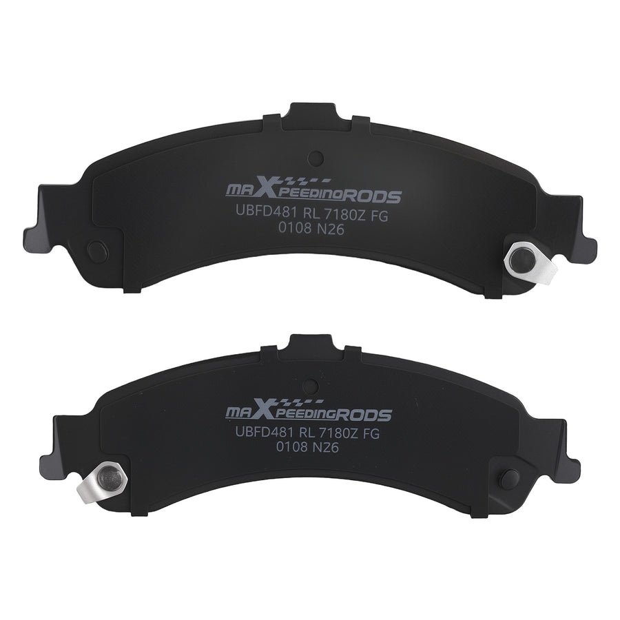 Front Rear Ceramic Brake Pads Set compatible for Cadillac Escalade 2002-06 4WD compatible for Escalade EXT