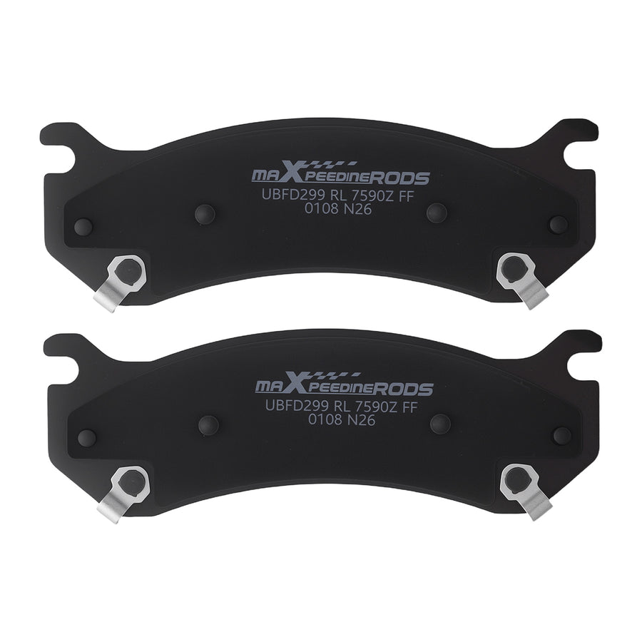Front Rear Ceramic Brake Pads Set compatible for Cadillac Escalade 2002-06 4WD compatible for Escalade EXT