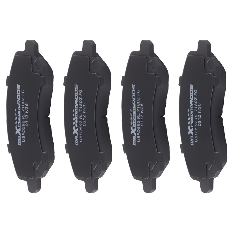 Front Rear Ceramic Brake Pads Set compatible for Chrysler 200 2011-2014 Sebring 2007-2010