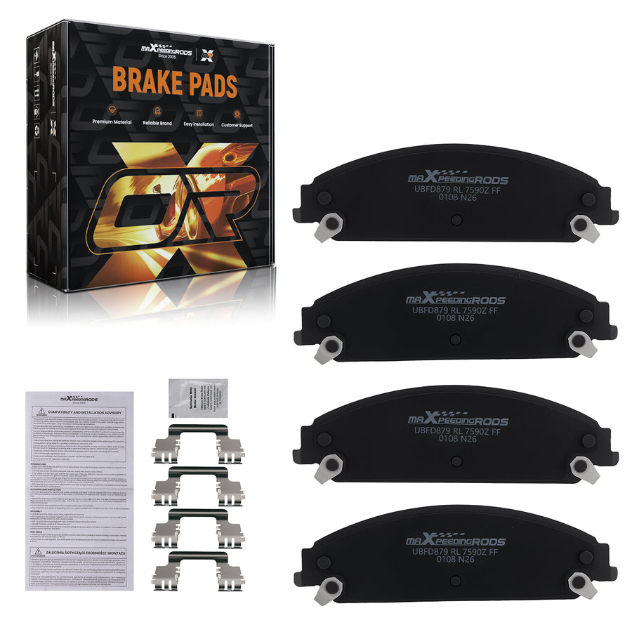 Front Brake Pads Set compatible for Dodge Caliber Challenger Charger Magnum/Compatible for Chrysler 200