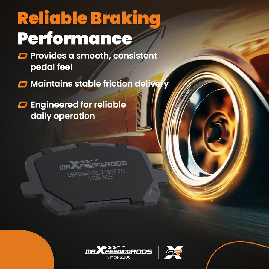 Front Ceramic Brake Pads Set compatible for Pontiac Vibe compatible for Toyota Corolla Matrix 2003-2008