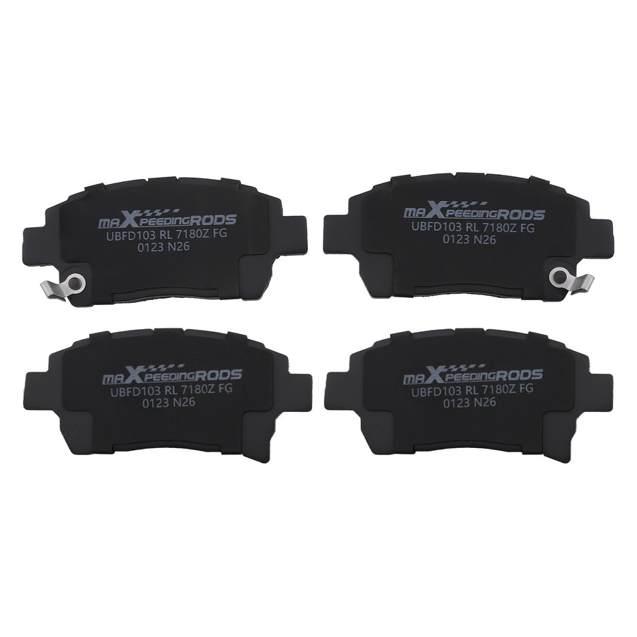4pcs Front Ceramic Brake Pads Set compatible for Toyota Celica 2000 MR2 Spyder 2000-2005