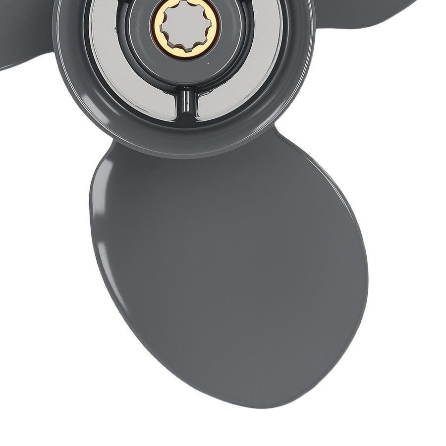 3 Blade Propeller compatible for Yamaha 9.9 15 20HP compatible for Honda BF8 BF9.9 BF15 BF20 Aluminium