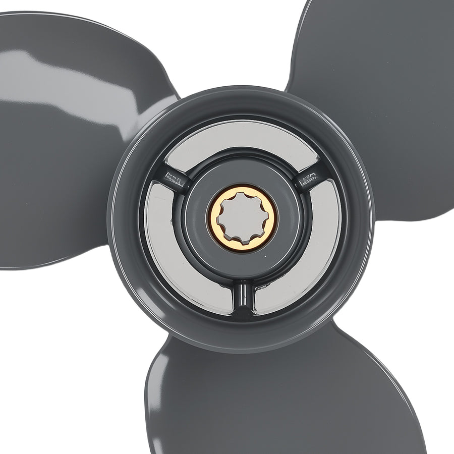 3 Blade Propeller compatible for Yamaha 9.9 15 20HP compatible for Honda BF8 BF9.9 BF15 BF20 Aluminium