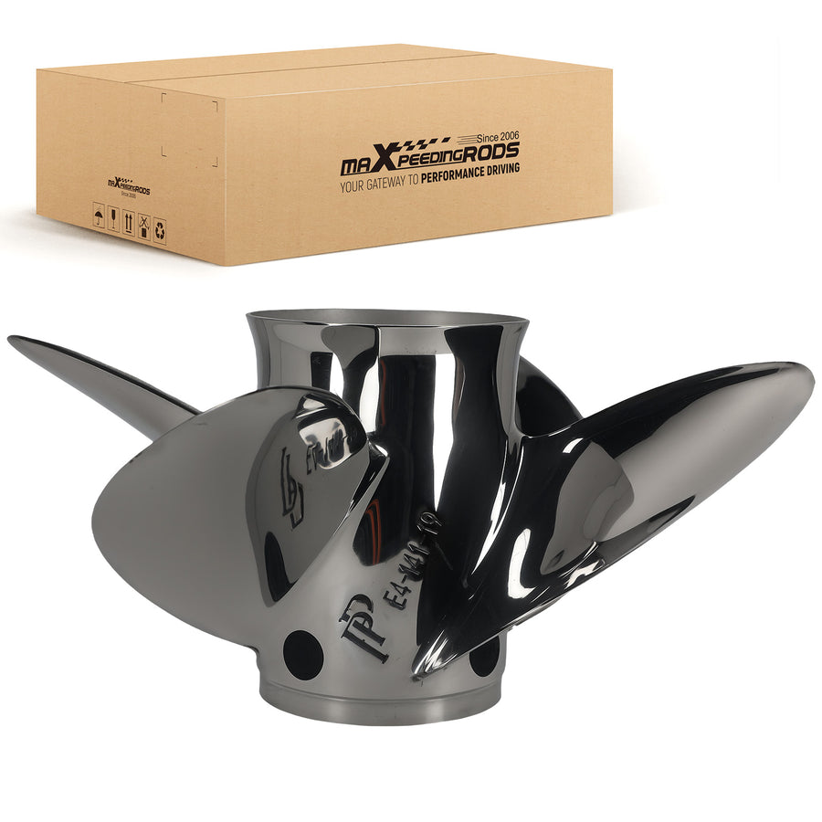 14 1/8 Diameter 19 Pitch Propeller for Rubex HR4 4 Blade Stainless